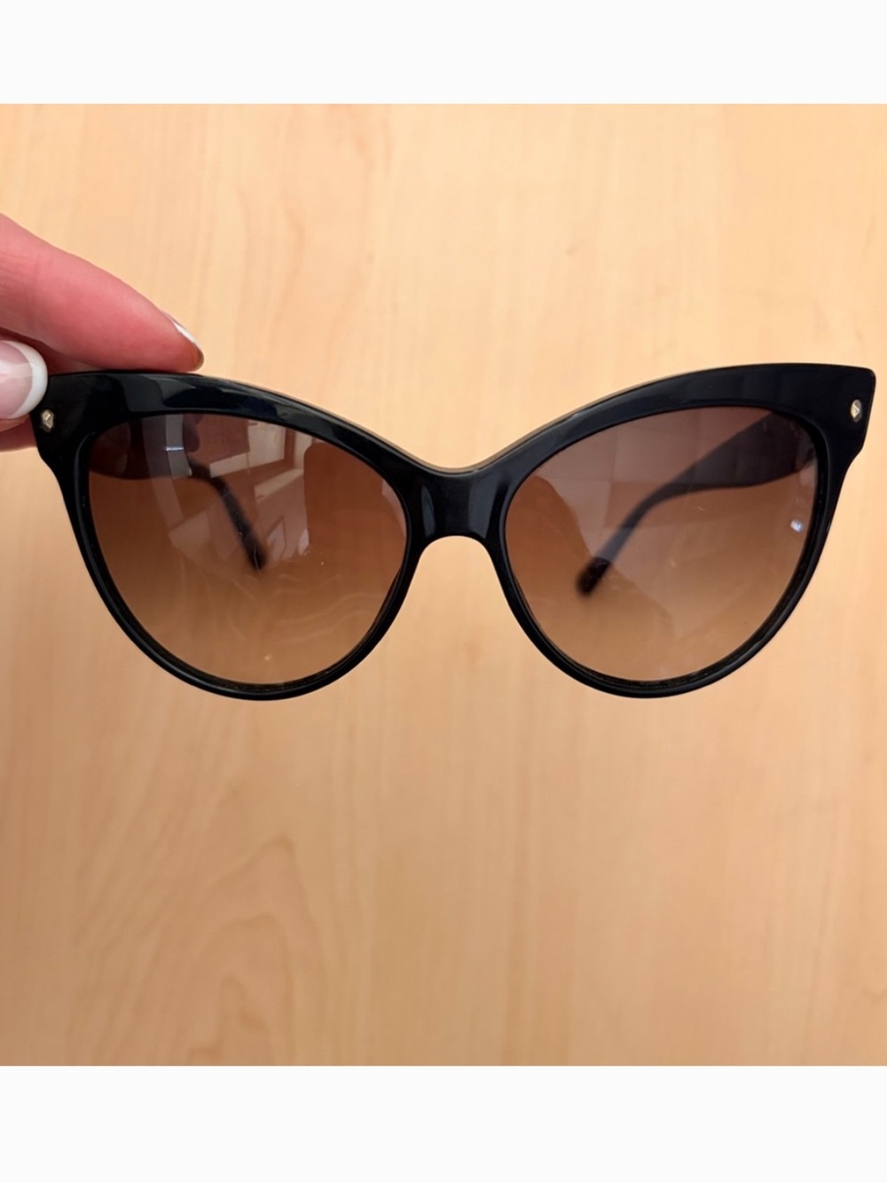 Dior Black Cat-Eye Sunglasses with Gradient Lenses